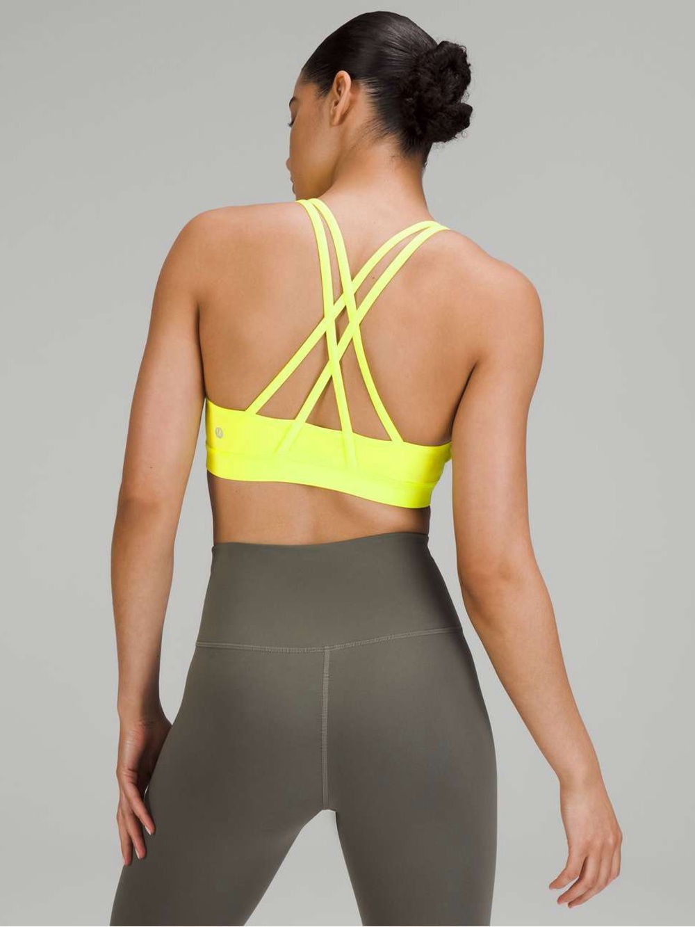 Lululemon Energy Bra *Medium Support, B–D Cup in Electric Lemon Size 8